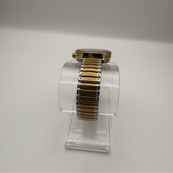 Timex Two-Tone Gold and Silver Expansion Band Watch with White Dial Indiglo - Picture 3 of 6